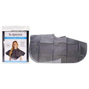 Nylon Comb-Out Cape - Black by Scalpmaster for Unisex - 1 Pc Apron